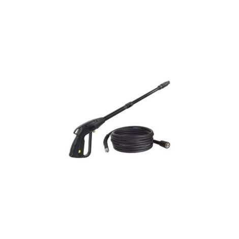 Pistola idropulitrice ad alta pressione con perno in nylon M14x1.5, mandrino da 14 mm, con tubo flessibile e accessori - Ugello regolabile - Lunghezza tubo flessibile 5 m - Crezuo (1/4)