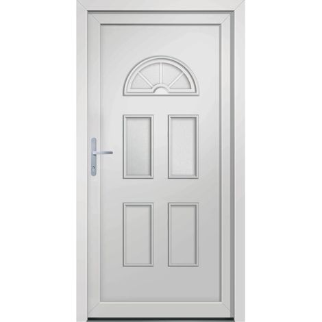 Haustür Weiß 110x210 cm PVC vidaXL