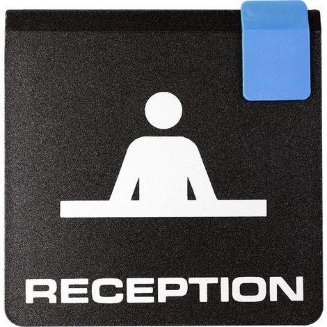 Plaque de porte Réception - Europe design 95x95mm - 4270111