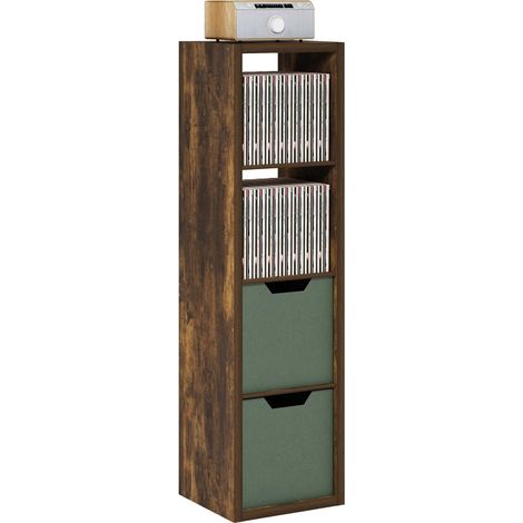 Étagère, Bibliothèque Verticale À 4 Cubes avec Structure Épaisse, Réversible Et À Dos Ouvert, Idéale pour Le Salon, La Chambre Ou Le Bureau, Couleur Pin Ambré. (1/5)