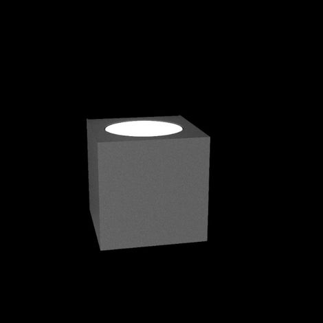 Applique moderno top light plate 1129 ag gx53 led metallo biemissione lampada parete, finitura metallo antracite (1/5)