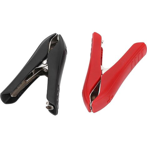 paire de câbles de démarrage à pinces crocodiles 100 A, câbles de démarrage, pinces de soudage, borne positive rouge, borne négative noire