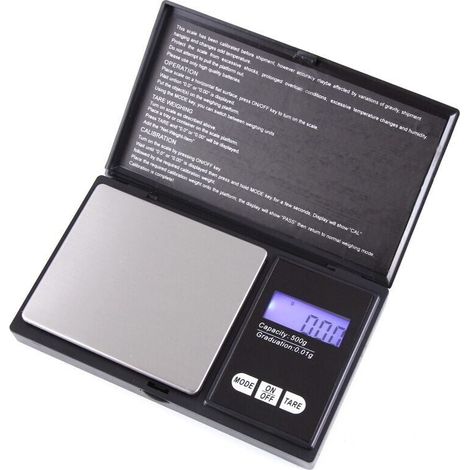 Balance de Précision LCD pour Bijoux et Cuisine avec Fonction Tare Poche Compacte (1/4)