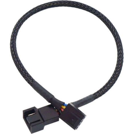 4-Pin-CPU-Lüfterkabel-Anschlussadapter, Computerlüfter-Verlängerungskabel-Splitter, Ersatzteil, mehrfarbig (1/5)