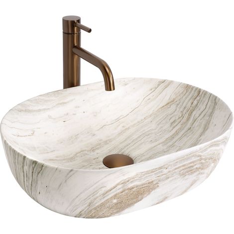 AUFSATZWASCHBECKEN REA AMELIA 48 SATURN BEIGE