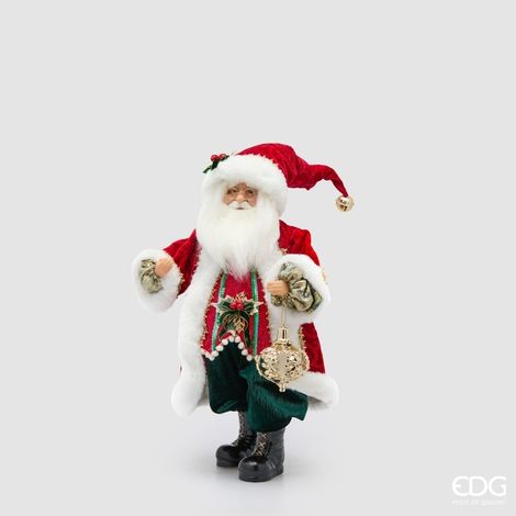 EDG Enzo De Gasperi Babbo Natale H46 cm Rosso – Decorazione Natalizia (1/5)