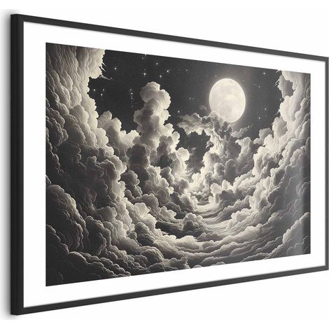 Poster – Mond und Sterne singen zwischen den großen Wolken (1/4)