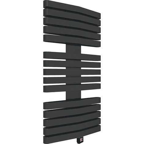 Scaldasalviette elettrico nero alto 1315mm e largo 500mm - 1000 Watt - IRO1315/500DSOAE8N