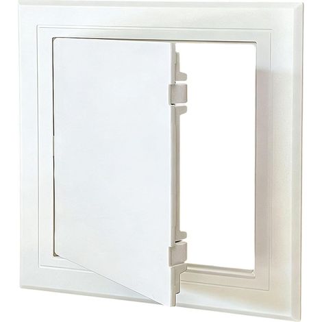 Correcteur de trou de réparation ABS avec porte à charnière et texture lisse qui mélange la plupart des couleurs murales Blanc ABS Access Door (1/4)