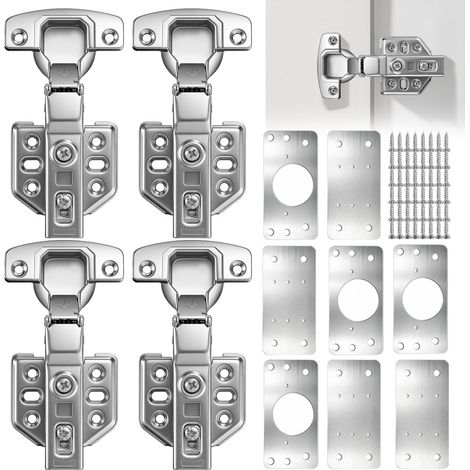 Kit de Réparation de Charnière Porte Placard 12 pcs Charniere Porte Placard (1/5)
