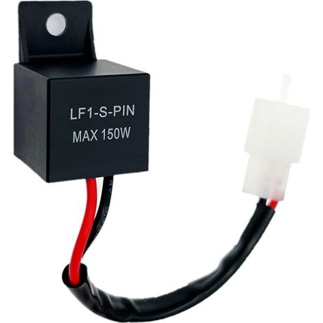 12V 2 broches Relais indicateur LED moto relais clignotant LED pré-câblé 2 pin imperméable pour voiture et moto, LF1-S-PIN 150W Relais de Clignotement Contrôle Vitesse Clignotant (1/5)