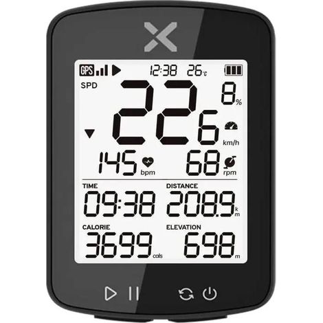 Compteur Vélo GPS sans Fil IPX7, Support Ant+, Synchronisation Strava, Écran HD (1/5)