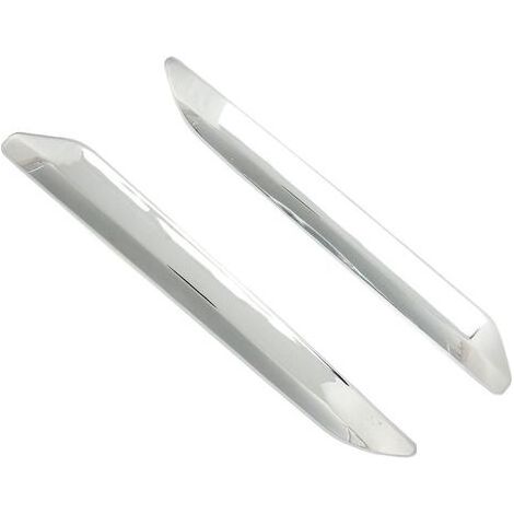 HOXILEELEO - Lotto di 2 coperchi, paraurti anteriore, baguette di ricambio per Citroen C5 X7 (2007-2015), di destra e di sinistra, argento cromato anti-graffio (1/5)