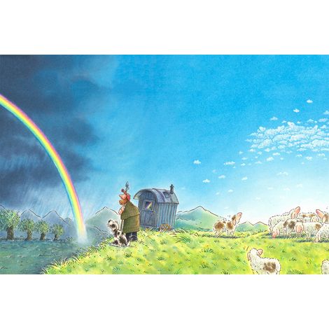 Papier peint panoramique enfant original | Tapisserie panoramique nature idéale pour chambre enfant | Papier peint panoramique design motif nature - 267 x 400 cm (4 pièces) (1/2)