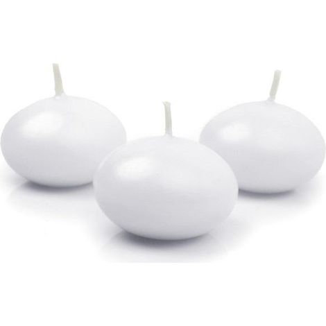 Dischi galleggianti per candele, bianchi, 5 cm, 10 pezzi