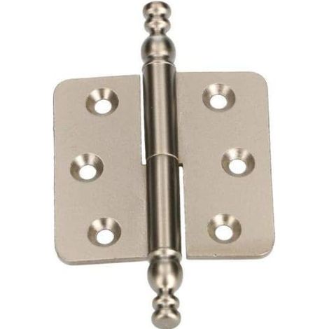 KOTARBAU Charnières décoratives 45 x 45 mm Bande de style Charnière de meubles universelle Différentes couleurs Antirouille Gauche / droite Robuste Pratique (satin droite) (1/5)
