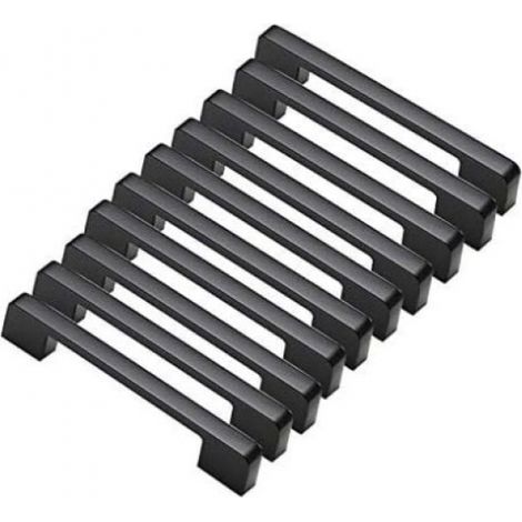 poignées de porte noires en alliage d' T pour placard cuisine trou central Lot de 10 160 mm Aluminium (1/4)