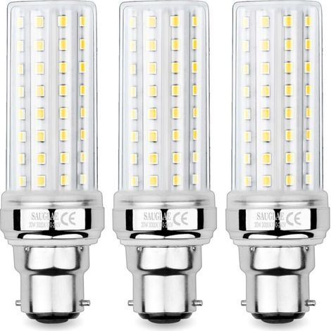 Ampoules de Maïs LED 20W, Équivalent 150W Ampoule Incandescente, 2300LM, 3000K Blanc Chaud, Ampoules à B22 Baïonnette, 3 Pièces (1/4)