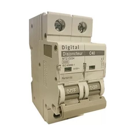 Digitale 02132 Interruttore magnetotermico 2X40A 6000A curva C