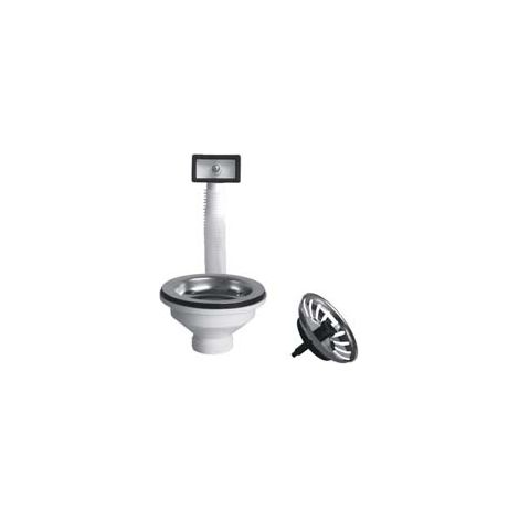 PILETTA MOPLEN CON TAPPO SCATTINO BASKET E TROPPO PIENO  11/2 per lavelli inox e sintetici