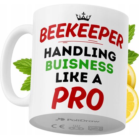 Lustige Tasse für Imker – Kaffee- oder Teetasse mit witzigem Textdesign – ideal für Geburtstage, Namenstage, Feiertage und besondere Anlässe. Hochwertige Tasse für Zuhause, Büro und Arbeit. Farbe: Wei