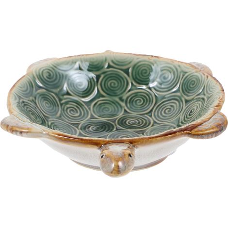 Plateau à Bijoux Céramique Tortue Décoratif Élégant Surface Lisse Facile à Nettoyer Capacité Suffisante pour Colliers et Bagues sur Bureau ou Photo Couleur Couleur Aléatoire (1/5)