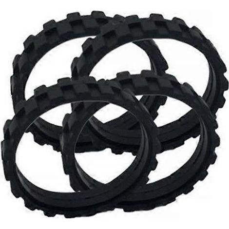 Lot de 4 pneus de rechange pour aspirateur robot iRobot Roomba (séries 500, 600, 700, 800, i7 et S9). (1/5)