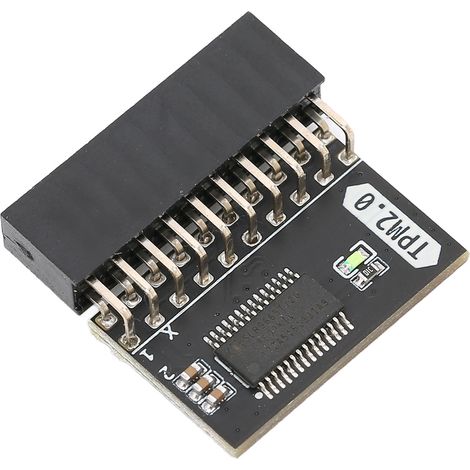 Module de cryptage TPM 2.0 20 broches - Sécurité matérielle pour PC - Processeur de confiance noir LPC (1/5)