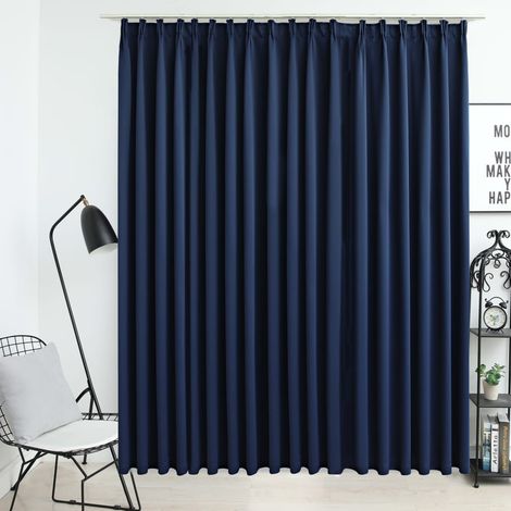 Verdunkelungsvorhang mit Haken Blau 290 x 245 cm CFW669835 (1/5)