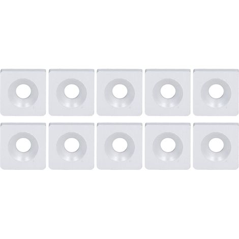 10Caps d'extrémité en alliage d'aluminium, plaque de couverture à trou unique pour équipement CNC industriel, argenté (1/5)