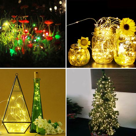 Guirlande Lumineuse Solaire pour Jardin, Fête et Décoration Extérieure (1/5)