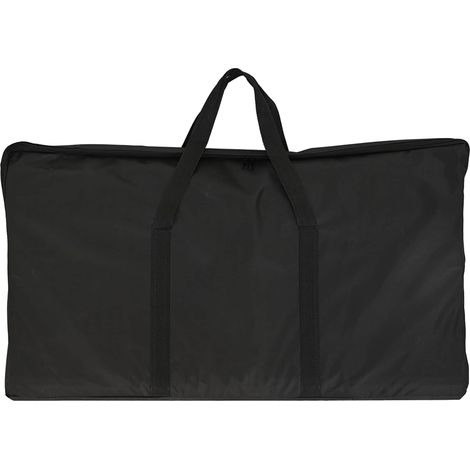 Comptoir d'exposition pliable pour foire et salon bois d'ingénierie noir et blanc 90 x 48 x 93 cm (1/5)