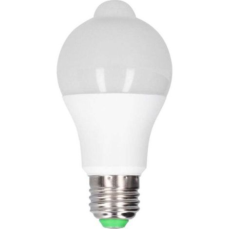 Ampoule LED E27 Détecteur de Mouvement PIR pour Couloir Chambre Escalier 85-265V Blanc Chaud