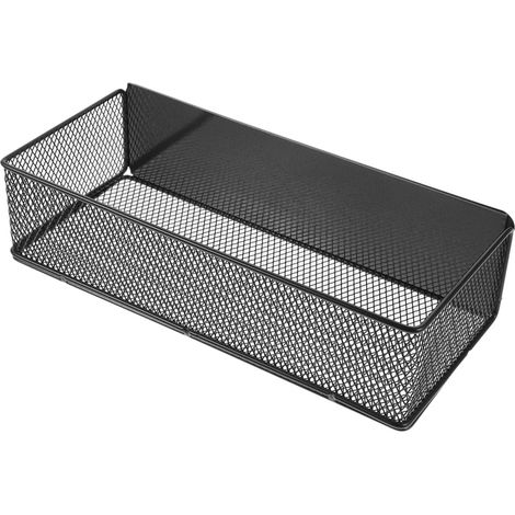 Étagère de Rangement Magnétique pour Réfrigérateur Grosse Taille en Fer Noir, Support Multifonction sans Perçage (1/4)