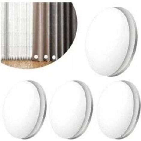 Paar magnetische Duschvorhanggewichte, feste Duschvorhanggewichte mit Magnet, wasserdicht für Vorhänge, Tischdecken, Duschvorhänge (weiß)