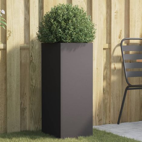 Jardinière noir 32x27,5x75 acier laminé à froid (1/5)