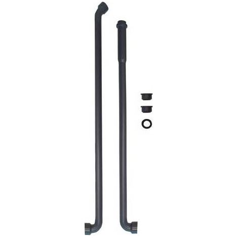 2 PIÈCES DE TUYAUX À ENCASTRER POUR CASSETTE HAUTE AVEC BORNIERS Dimensions : D. int 26/32 Verre D. 40