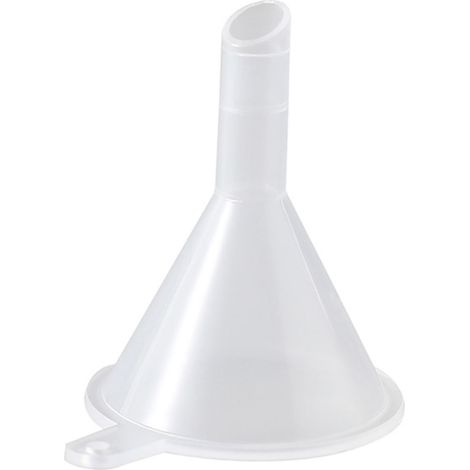 Mini Funnel Clear Wide Mouth Plastic Multi Purpose Dishwasher Safe Small Funnel for Lab Bottle Perfume Spice Powder (1/5)