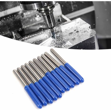3,175 Zoll Doppelschneider-Schaftfräser aus Hartmetall, 10 Stück, 300,3 mm. (1/5)