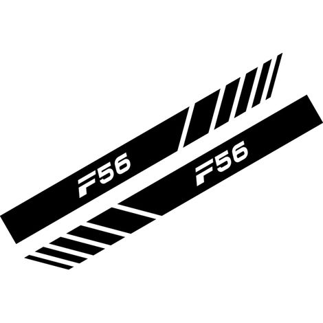 (Noir - Pour F56) Autocollants de coque de rétroviseur compatibles avec les accessoires de voiture Mini Cooper (1/5)