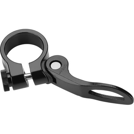 Selle de vélo noir en alliage d'aluminium à fixation rapide pour route et VTT (1/5)