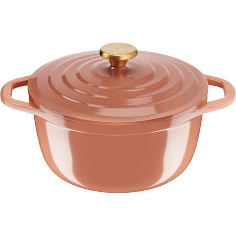 Cocotte en fonte d'aluminium - TEFAL - CO24 - 24 cm - 5 L - Revêtement céramique (1/5)