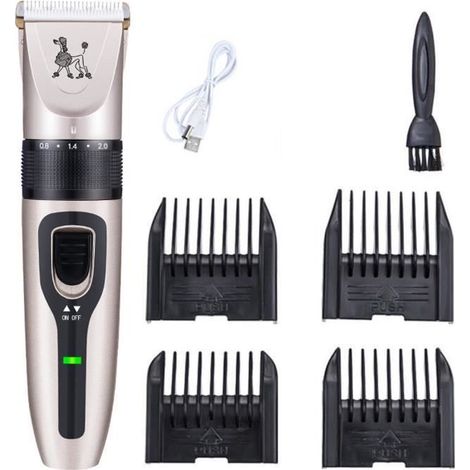 TEMPSA Tondeuse rechargeable Pour Animal - 4 peigne (1/4)