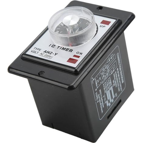 Relais temporisé JYIO AH2-Y 1S à 8 broches, petit contrôleur de temps à pointeur pour équipements d'automatisation, 220 V CA.