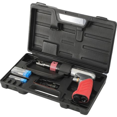 Pneumatischer Punktbohrer, Leerlaufdrehzahl 1600 U/min, Bohrfuttergröße M8, Luftverbrauch 4 cfm/min, Betriebsdruck 6–8 kg, Kompatible Bohrer 6,5/8/10 mm (1/5)