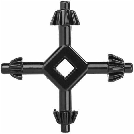 Chiave per mandrino 4 in 1, chiave per mandrino, chiave a croce a 4 vie per mandrino, chiave per mandrino per trapano a colonna, chiave multifunzionale in acciaio per serrare e allentare i mandrini