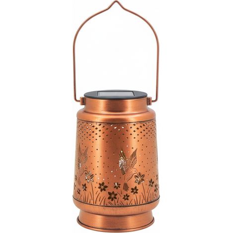 Lampe Solaire Colibri - Projecteur LED Extérieur Étanche IP65 - Décoration de Jardin Terrasse Véranda - 17 x 12 x 12 cm - 1 Pièce
