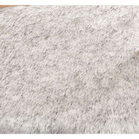Tapis décoratif imitation peau d’agneau, fausse fourrure à poils longs pour lit ou canapé (1/4)