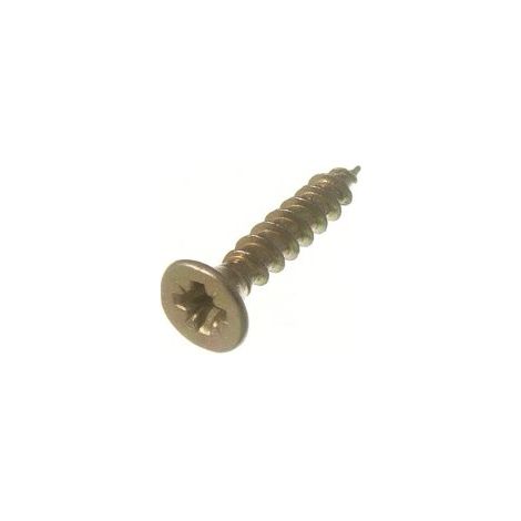 Lot de 120 vis cruciformes à tête fraisée Pozi Cirées Zingué Jaune 5/8" (1/2)