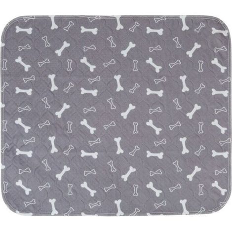 Tapis d'urine lavable pour chien, réutilisable, 60 x 40 cm, très absorbant, imperméable, pour chat, gris, lot de 2-DOU